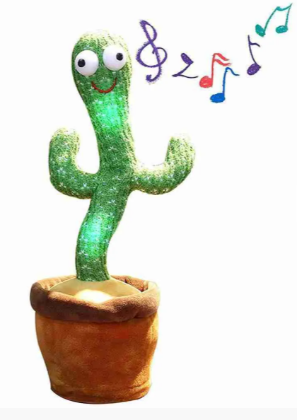 Cacto Dançante e Falante – Brinquedo Repete Grava Pisca Toca Músicas - Imagem 4