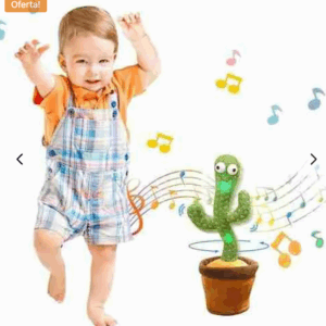 Cacto Dançante e Falante – Brinquedo Repete Grava Pisca Toca Músicas