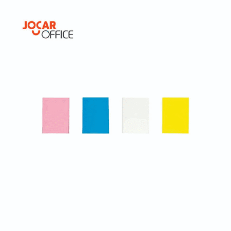 BLOCO ADESIVO TRANSPARENTE 4 CORES 38MMX50MM JOCAR OFFICE