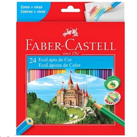 LÁPIS COR FABER 24 CORES CLÁSSICO